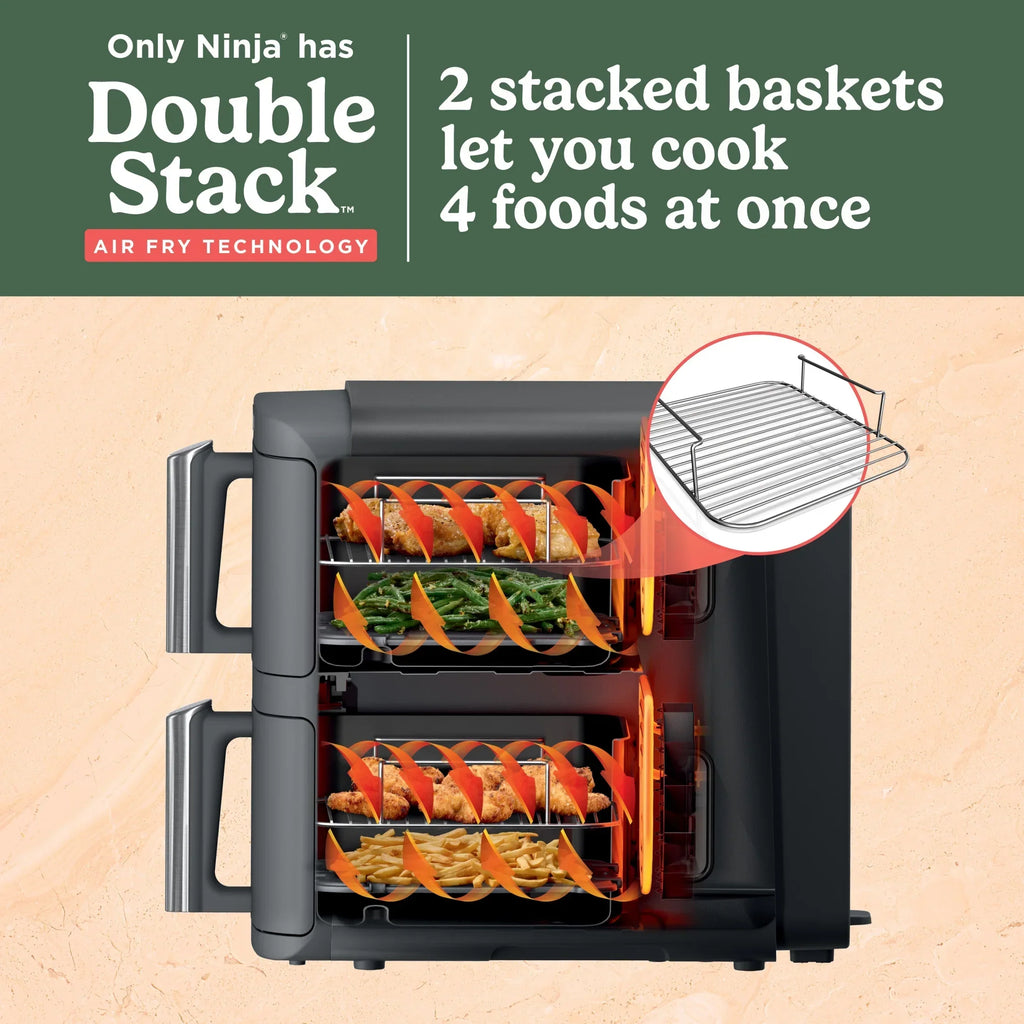 Nouveauté 2026 – Friteuse à air Ninja DoubleStack XL 10 QT à 2 paniers