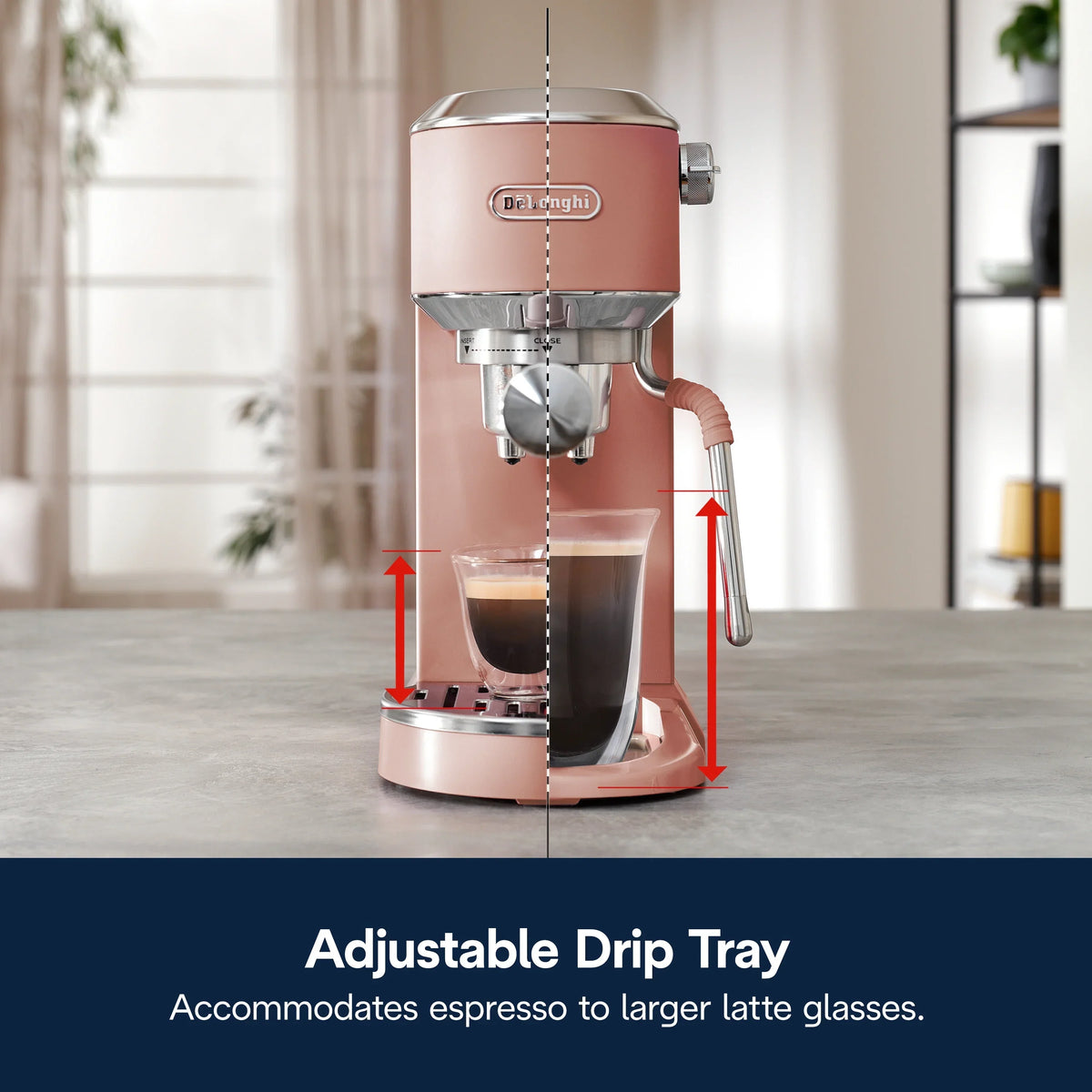 Nouveauté 2026 – Machine à expresso De’Longhi Dedica Duo , format compact avec mousseur intégré pour latte art, expresso, café infusé à froid, lattes et plus encore, acier inoxydable