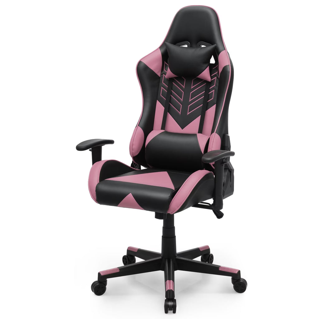 Nouveauté 2026 – Chaise de jeu ergonomique Magshion , chaise de jeu confortable, chaise de bureau en cuir, chaise de jeu pivotante et réglable, bleue