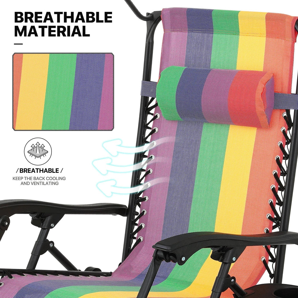 Nouveauté 2026 – Ensemble de 2 chaises MoNiBloom Zero Gravity , fauteuils de plage/terrasse pliables avec auvent et appui-tête, noirs