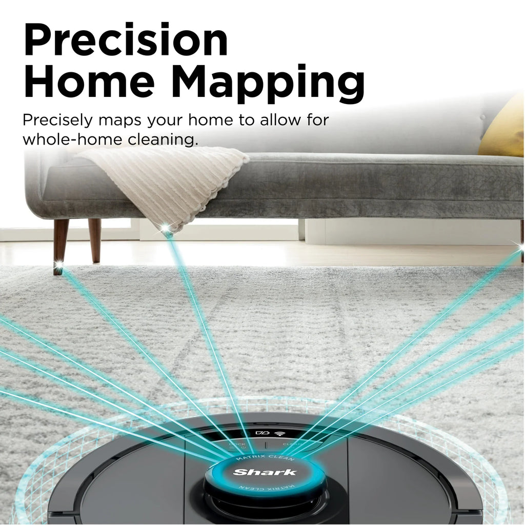 Nouveauté 2026 – Aspirateur robot laveur Shark Matrix , vidange automatique, compatible tapis et sols durs, base d'autonomie de 30 jours, cartographie précise de la maison, compatible animaux, Wi-Fi, RV2400WS