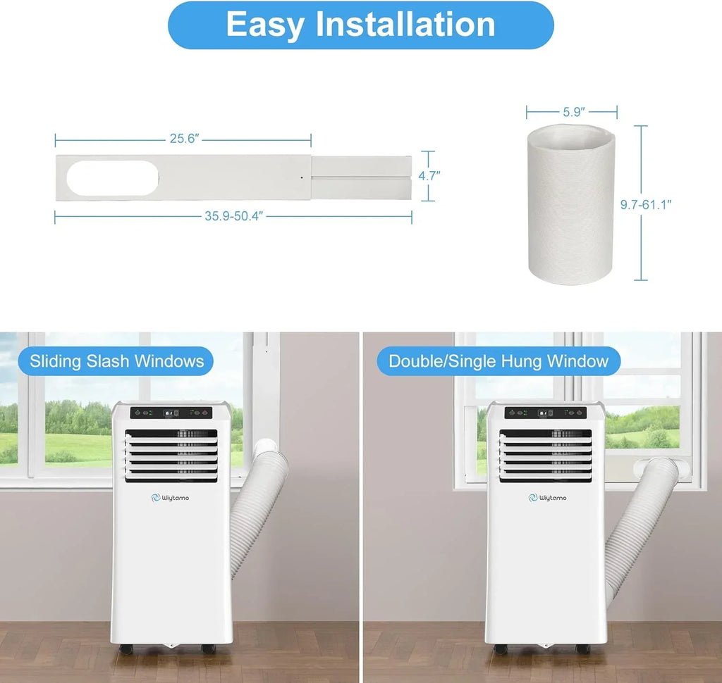 Nouveauté 2026 – Climatiseur portable 3 en 1 (10 000 BTU) avec télécommande Wi-Fi intelligente, déshumidificateur et ventilateur