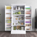 Nouveauté 2026 – Meuble de cuisine 47 , buffet blanc avec portes et étagères réglables, cuisine
