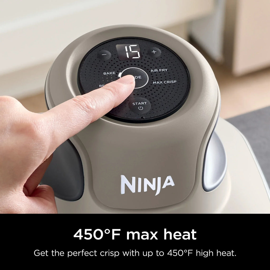 Nouveauté 2026 – Friteuse à air portable Ninja Crispi 4-en-1 en verre , récipients de 4 pintes et 6 tasses, Cyberspace