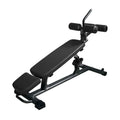 Nouveauté 2026 – Banc de musculation semi-professionnel Finer Form Elite , avec poignée pour crunch inversé, idéal pour les exercices abdominaux. Permet de réaliser des crunchs inversés et des relevés de buste inclinés. 4 hauteurs réglables. Noir
