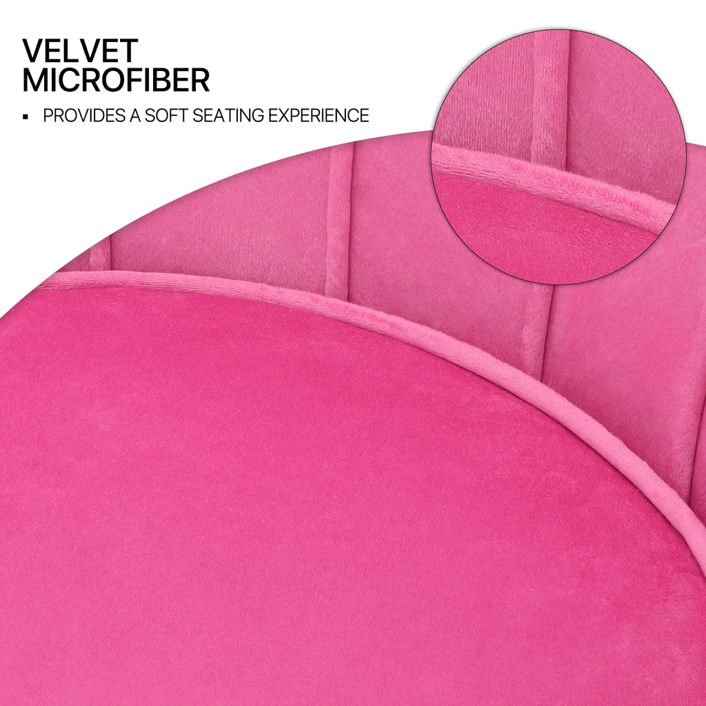 Nouveauté 2026 – Ensemble de 2 fauteuils d'appoint MoNiBloom , capitonnés en velours, avec coussin et repose-pieds. Fauteuil moderne rembourré, assise capitonnée et pieds en métal doré, idéal pour le salon. Couleur : noir