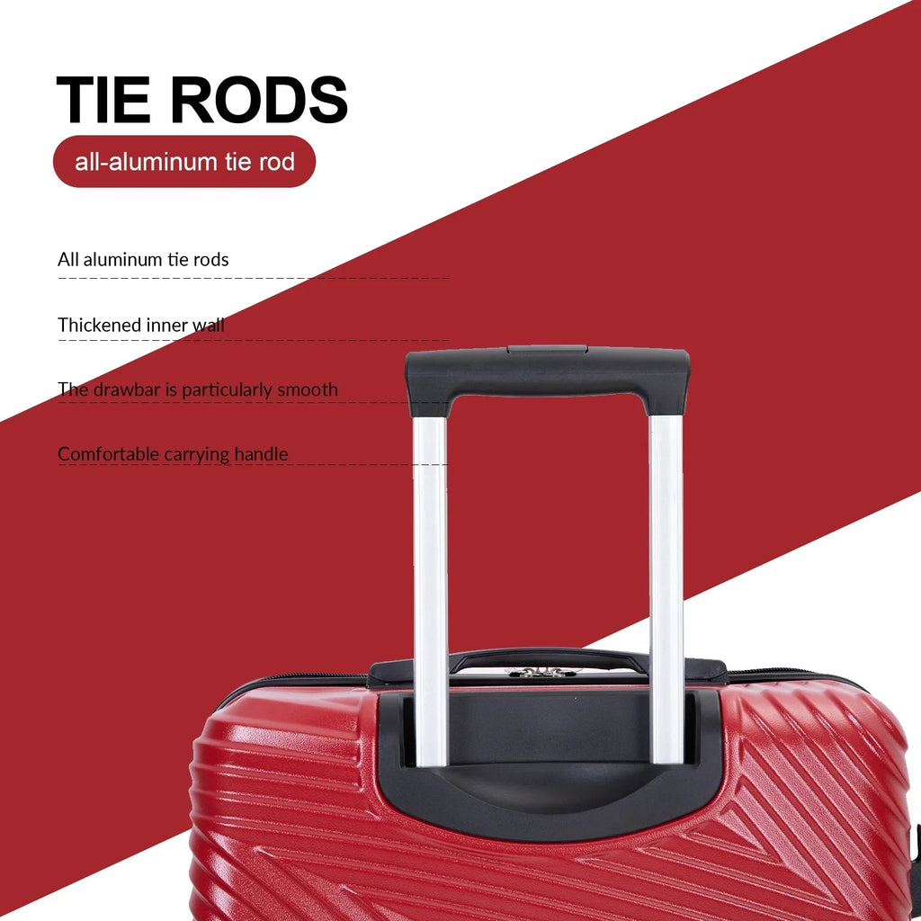 Nouveauté 2026 – Ensemble de 3 valises Tripcomp , valise rigide légère à roulettes multidirectionnelles 20 po, 24 po, 28 po (bleu