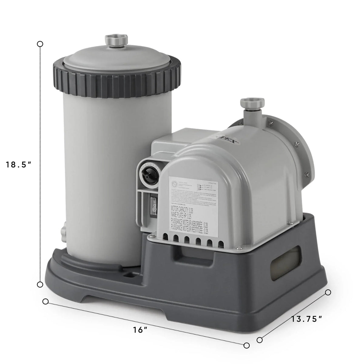 Nouveauté 2026 – Pompe à cartouche filtrante pour piscine Intex Krystal Clear 2500 GPH avec minuterie