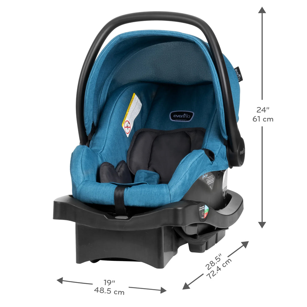 Nouveauté 2026 – Système de voyage modulaire Evenflo Omni Plus avec siège auto pour bébé LiteMax Sport, gris Mylar, unisexe