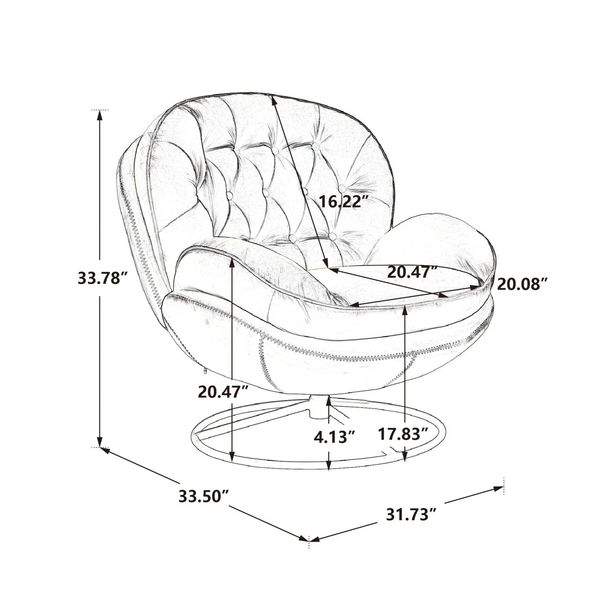 Nouveauté 2026 – Fauteuil pivotant Velvet avec repose-pieds, chaise longue moderne avec structure en métal, fauteuil de lecture confortable pour salon, chambre ou bureau, bleu