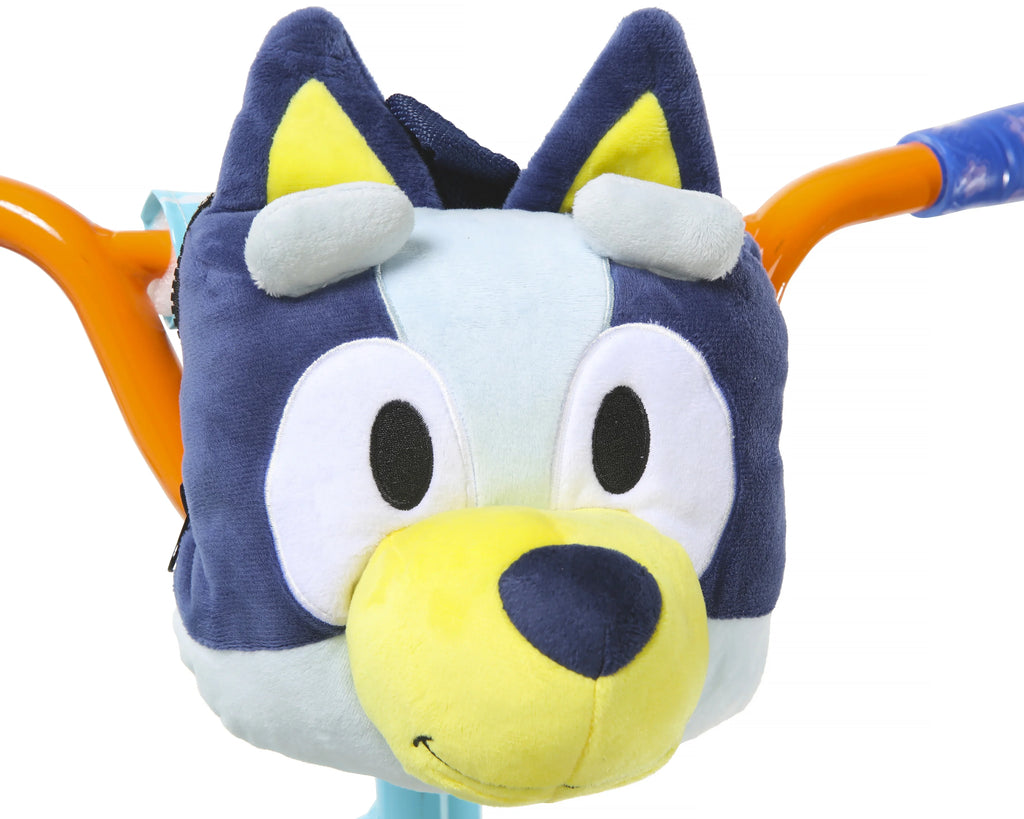 Nouveauté 2026 – Vélo BMX enfant Bluey 12 pouces (30,5 cm) avec stabilisateurs, sac en peluche, cadre en acier, frein à rétropédalage, 3-5 ans
