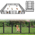 Nouveauté 2026 – Clôture de jardin Garden avec portail, panneaux de clôture sans creuser, 9,14 m (L) x 81,3 cm (H), barrière pour animaux, clôture décorative pour jardin, patio, clôtures et bordures pour chiens