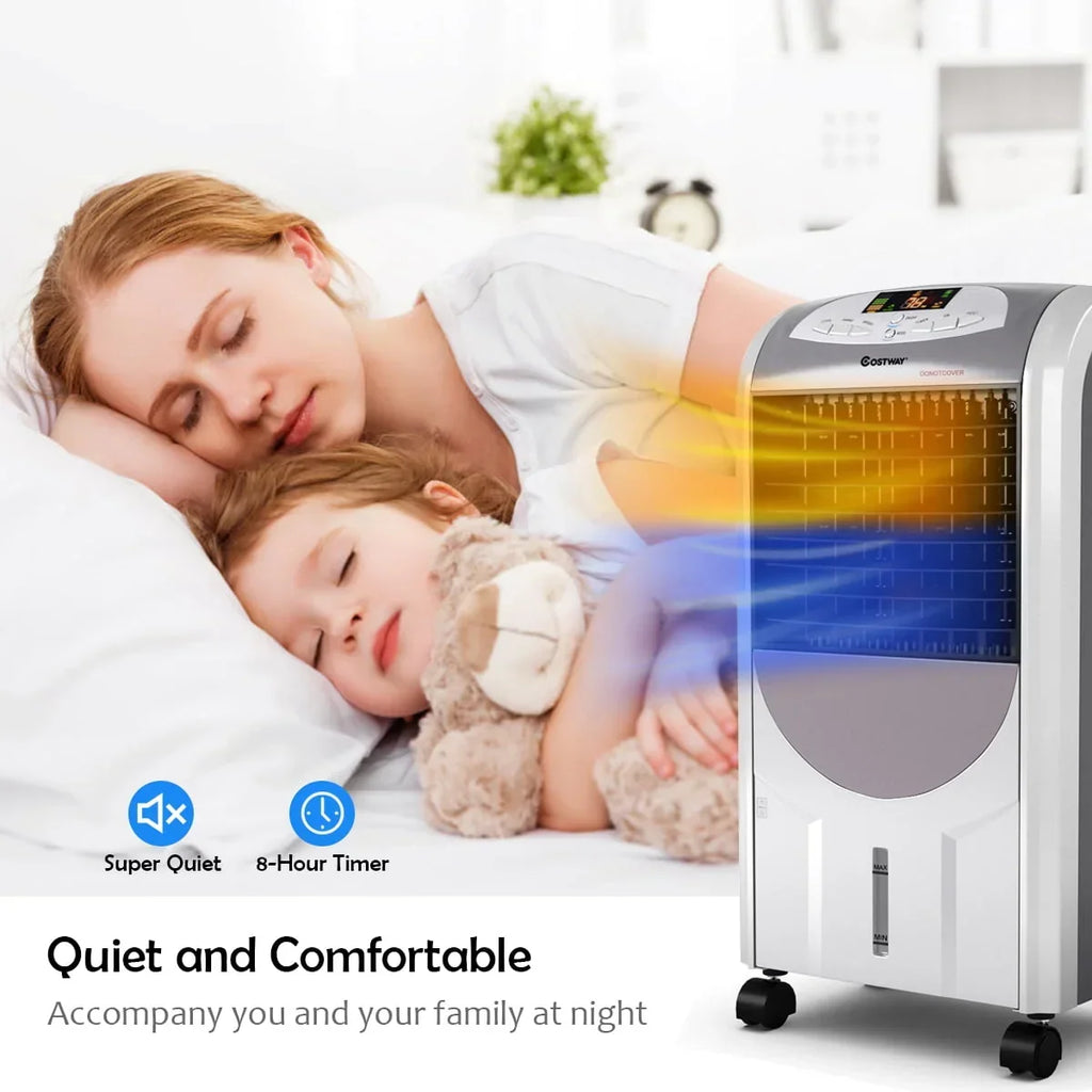 Nouveauté 2026 – Ventilateur et humidificateur portable Costway avec filtre lavable et télécommande
