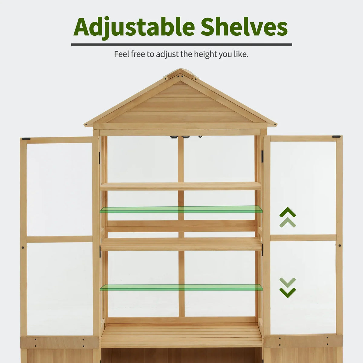 Nouveauté 2026 – Serre à châssis froid MCombo , armoire de serre en bois à 3 niveaux avec étagère réglable, abri de jardin à châssis froid pour une utilisation intérieure et extérieure, 0847