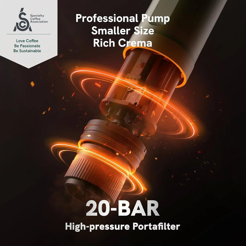 Nouveauté 2026 – Machine à expresso électrique portable OutIn Nano , cafetière de voyage idéale pour le camping et la voiture. Auto-chauffante avec port USB-C, elle fonctionne avec du café moulu et des capsules NS. Parfaite pour les camping-cars, la