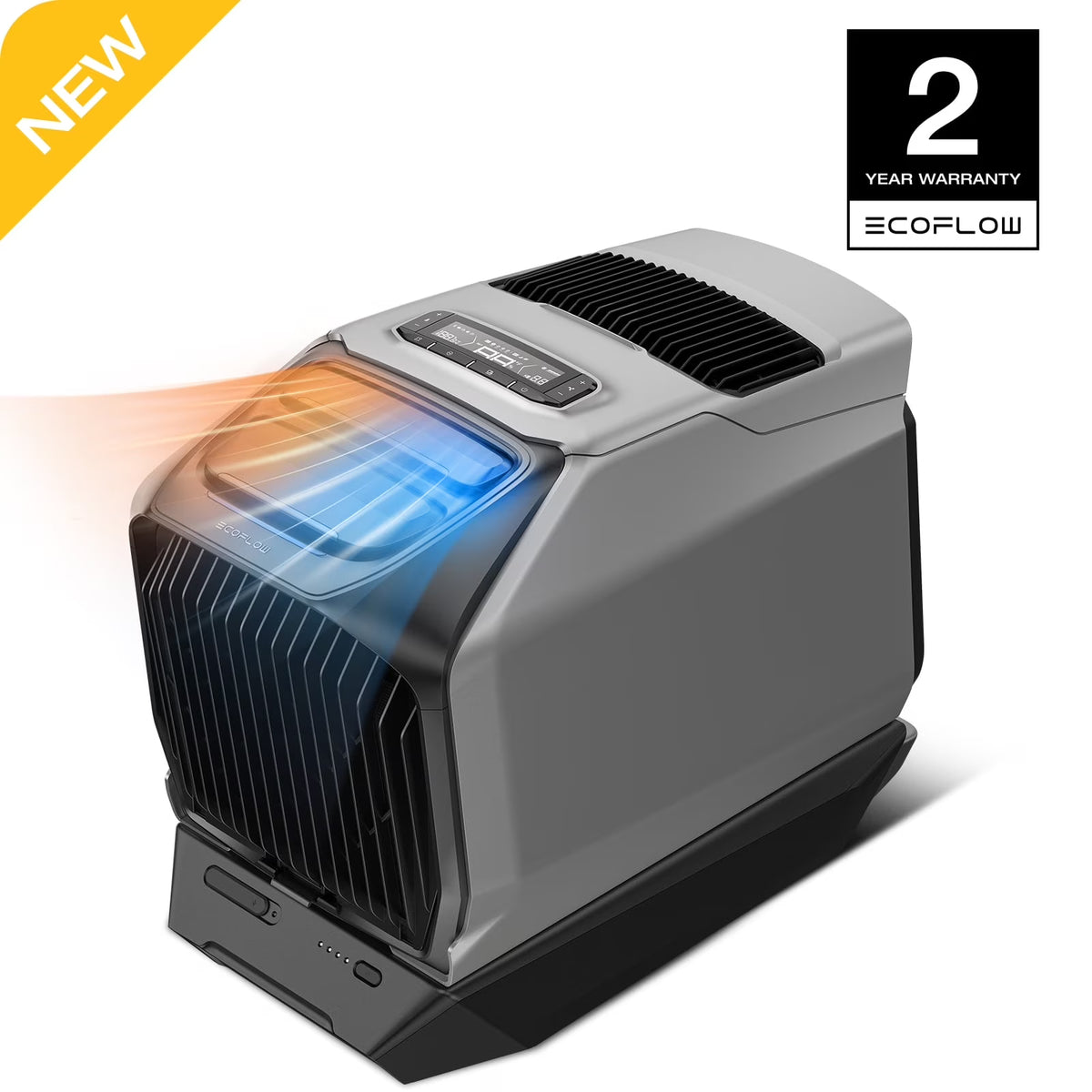 Nouveauté 2026 – Climatiseur portable EF EcoFlow WAVE 3 , puissance de refroidissement 1800 W/6100 BTU et puissance de chauffage 2000 W/6800 BTU, charge rapide 1000 W en 75 minutes, autonomie sans fil de 8 heures, contrôle via application, idéal pour