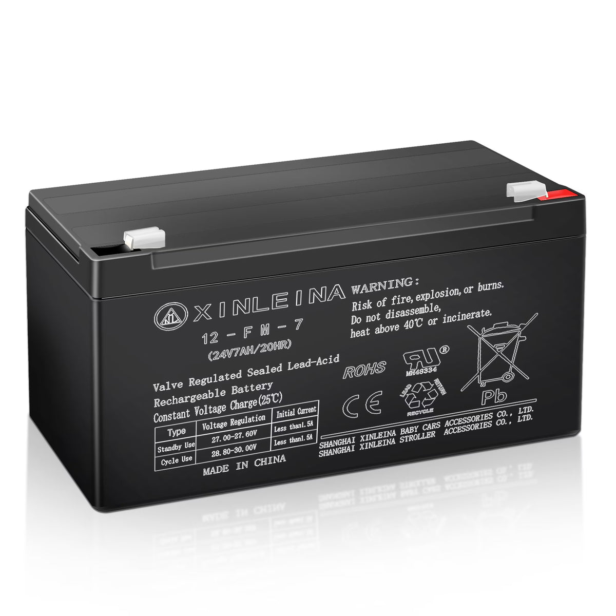 Nouveauté 2026 – Batterie au plomb étanche rechargeable 24 V 7 Ah - Convient à la plupart des voitures électriques pour enfants - Accessoires pour batteries