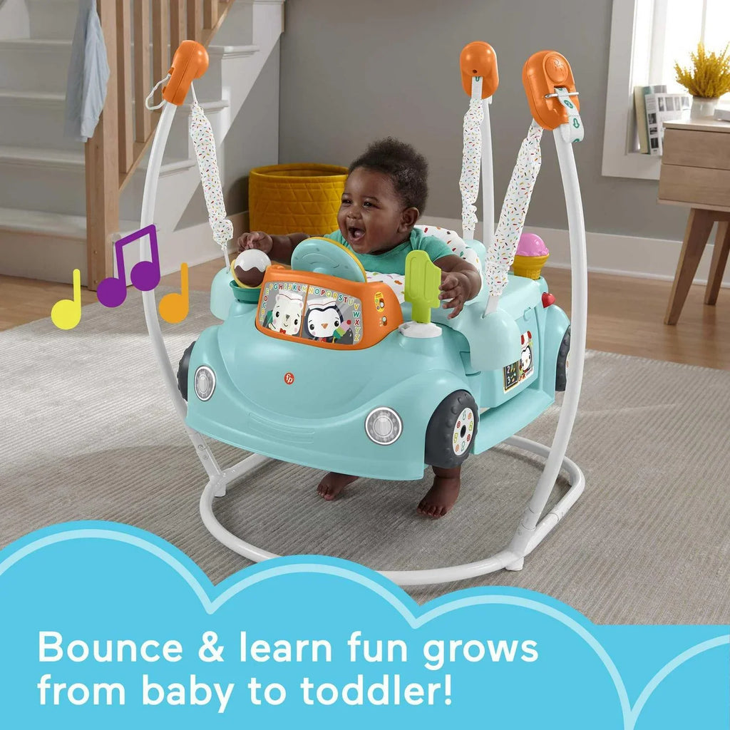 Nouveauté 2026 – Nouveau Fisher-Price 2-en-1 Sweet Ride Jumperoo 2-en-1, centre d'activités et jouet d'éveil pour bébés et jeunes enfants
