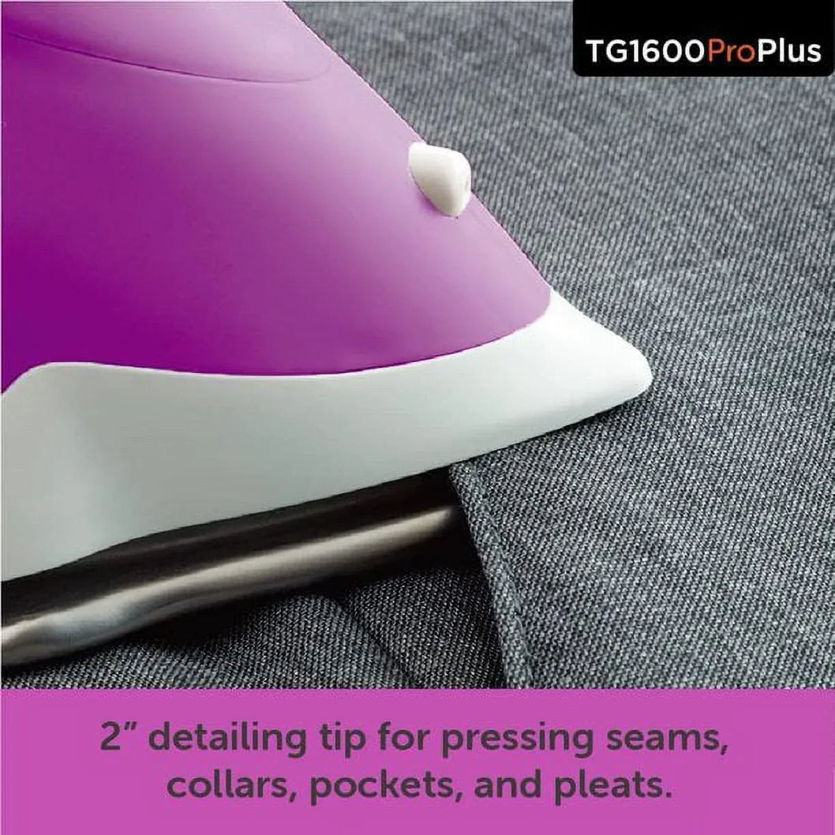 Nouveauté 2026 – Fer à repasser vapeur Oliso TG1600 Pro Plus 1800 W avec fonction SmartIron et levage automatique – idéal pour le repassage de vêtements, la couture, le quilting et les loisirs créatifs | Semelle en céramique Diamond-Flow, jaune