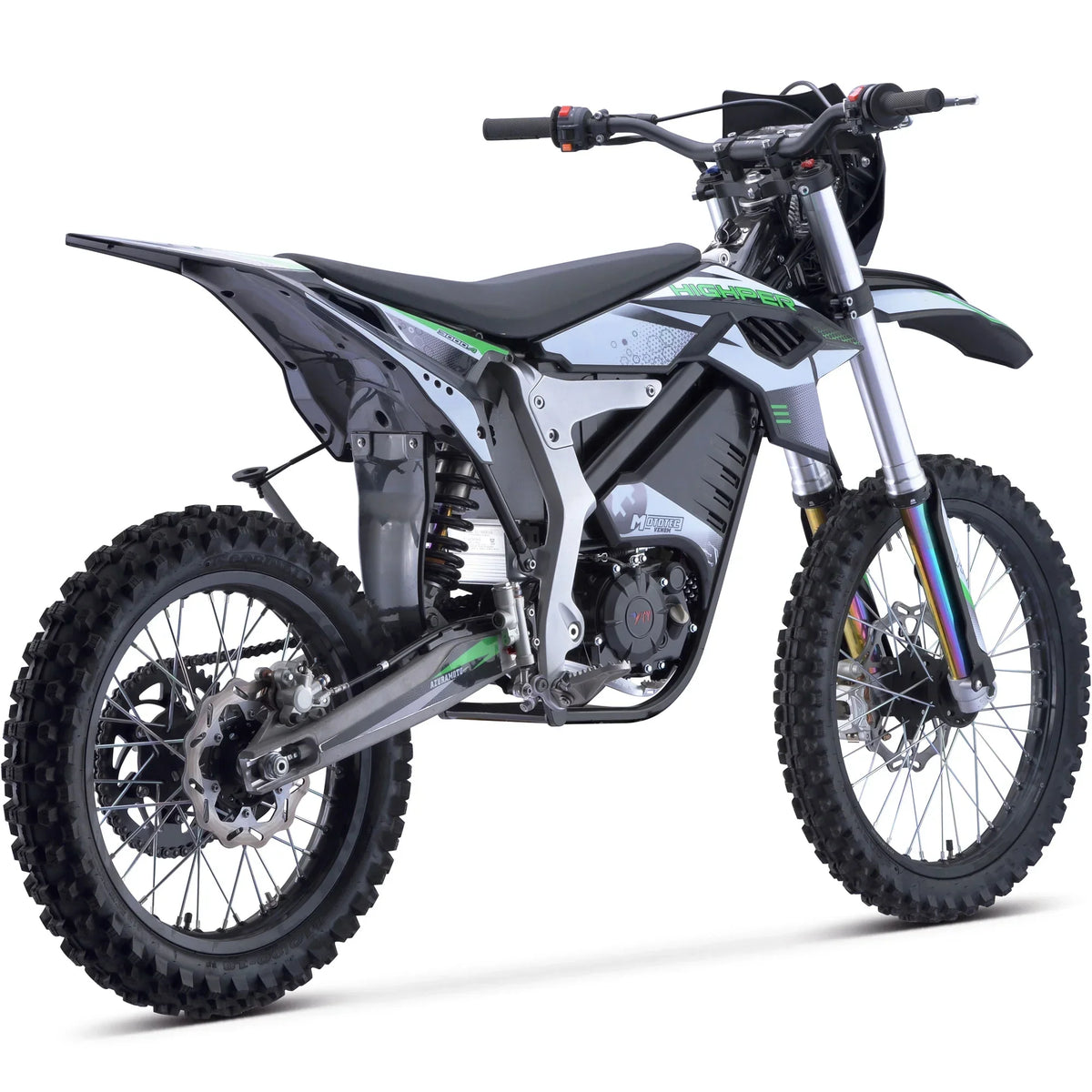 Nouveauté 2026 – Motocross électrique MotoTec Venom 72 V 12 000 W blanche