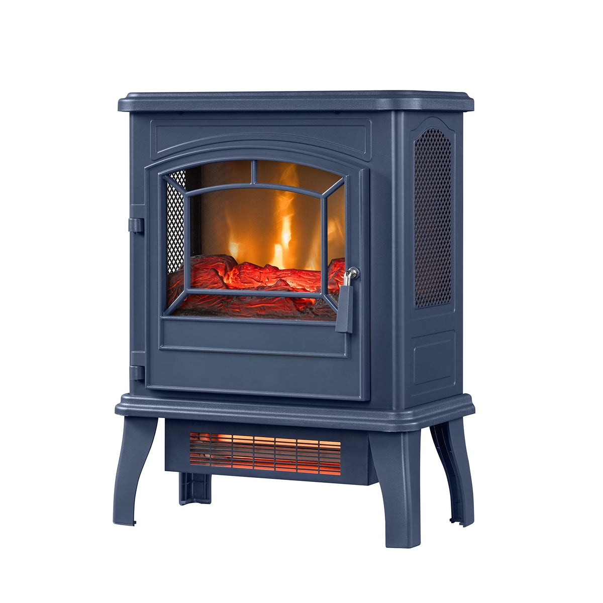 Nouveauté 2026 – Poêle électrique infrarouge à quartz ClassicFlame 17,5" W, bleu insigne