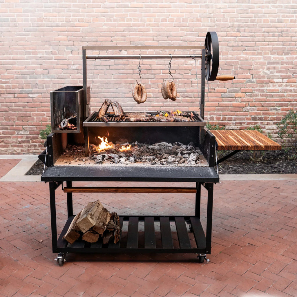 Nouveauté 2026 – Barbecue argentin Santa Maria Backyard Discovery, à bois et charbon de bois, en acier