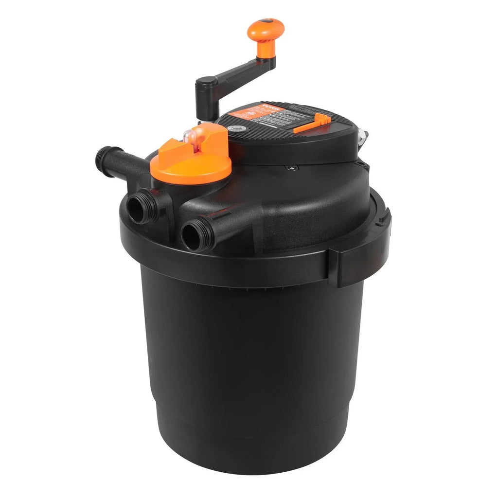 Nouveauté 2026 – Filtre à pression Bio pour bassins avec lampe UV-C 13 W, débit de 1580 GPH, pour bassins jusqu'à 1600 gallons, filtration biologique sous pression pour bassins de jardin, aquariums à carpes koï et fontaines