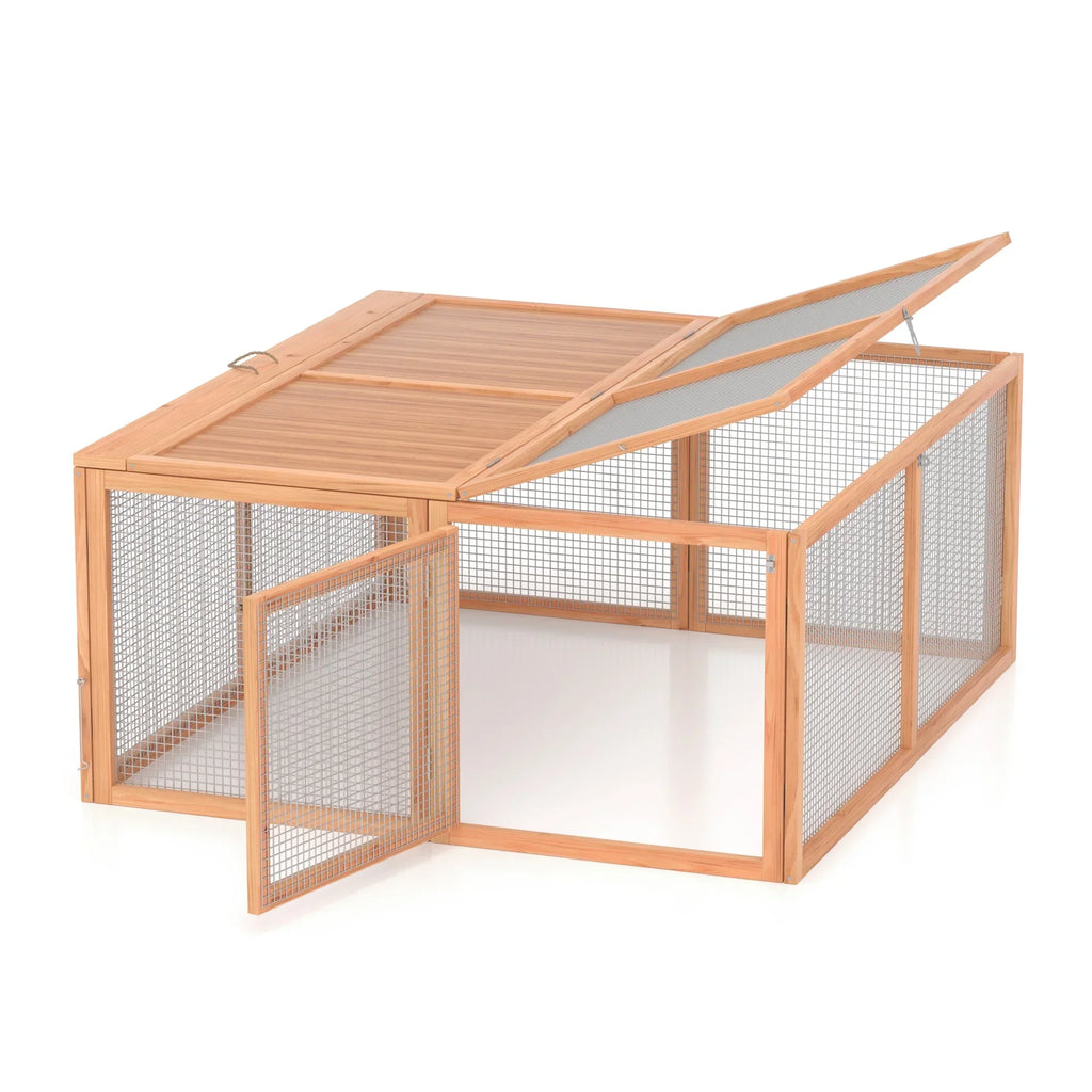 Nouveauté 2026 – Poulailler portable , clapier, cage d'extérieur en bois pour petits animaux (lapins, canards, poussins, cailles), aucun assemblage requis