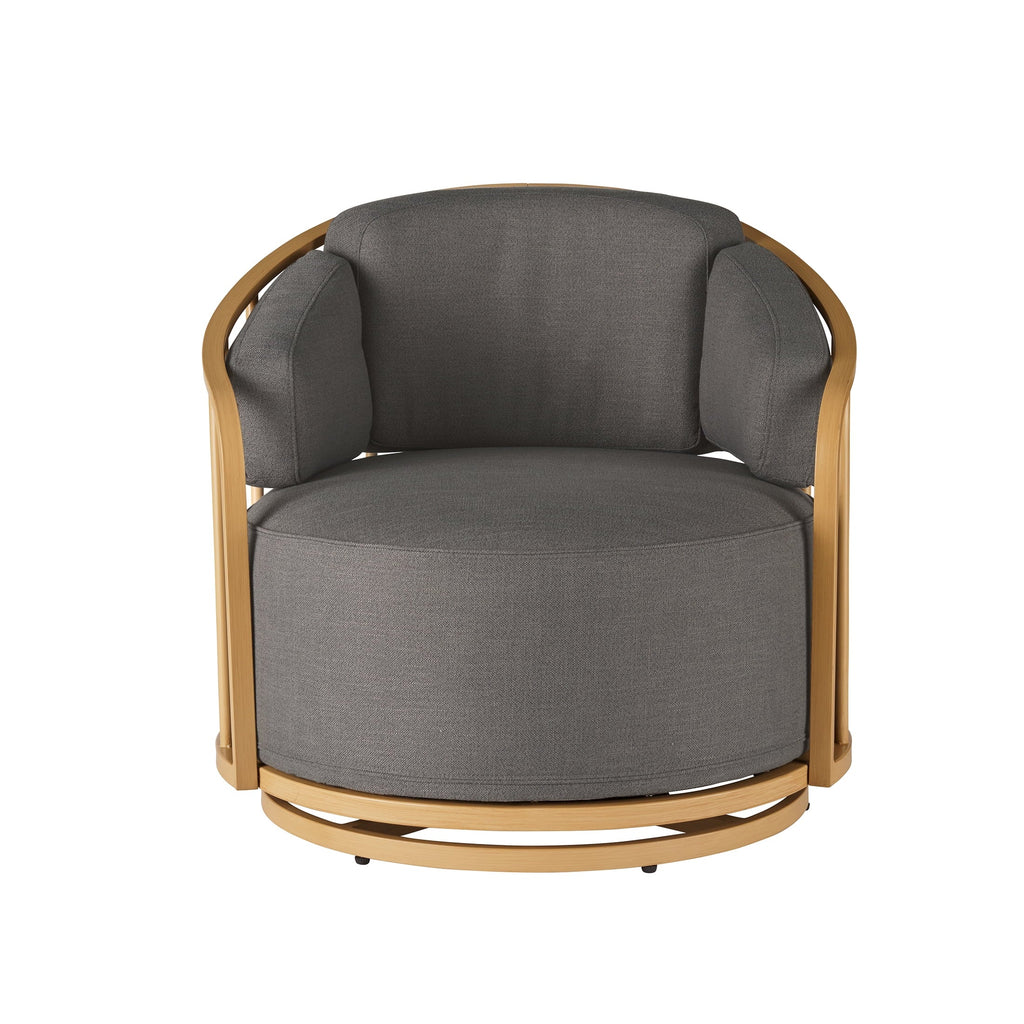 Nouveauté 2026 – Fauteuil pivotant Lillian Birdcage, lin crème, collection Better Homes & Gardens