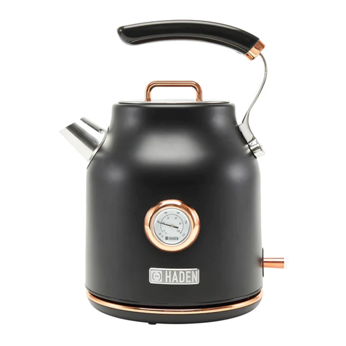 Nouveauté 2026 – Bouilloire électrique Haden Dorset 1,7 litre avec socle, mastic et chrome