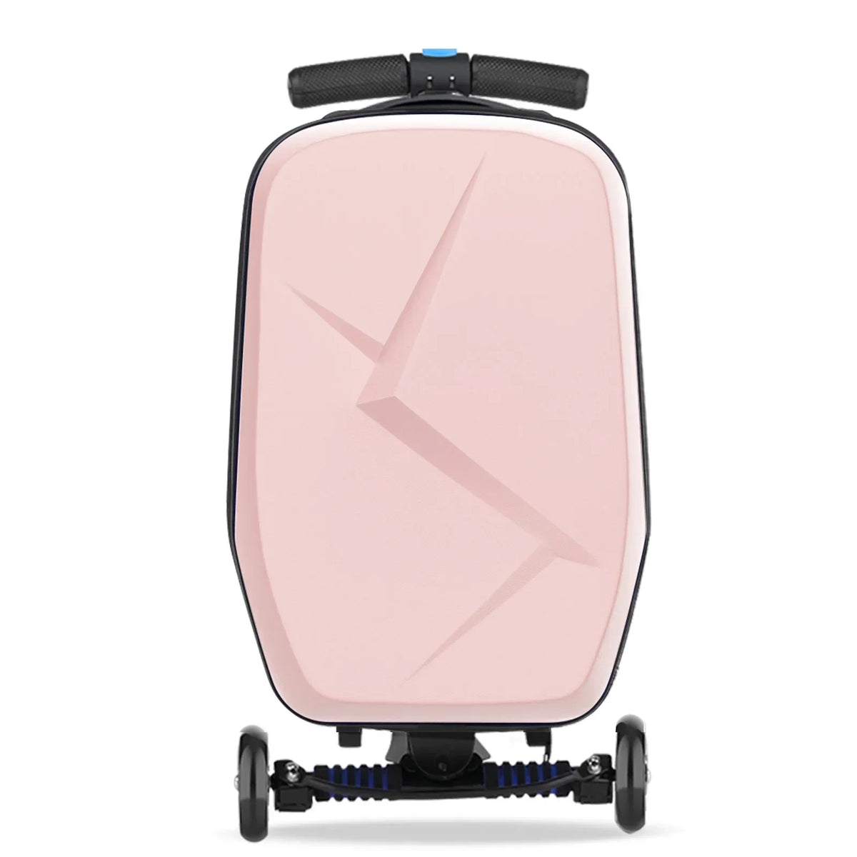 Nouveauté 2026 – Valise-trottinette Advwin pour enfants et adultes, valise rigide à roulettes pour enfants de 4 à 15 ans, multifonctionnelle, légère et pliable, avec roulettes, rose