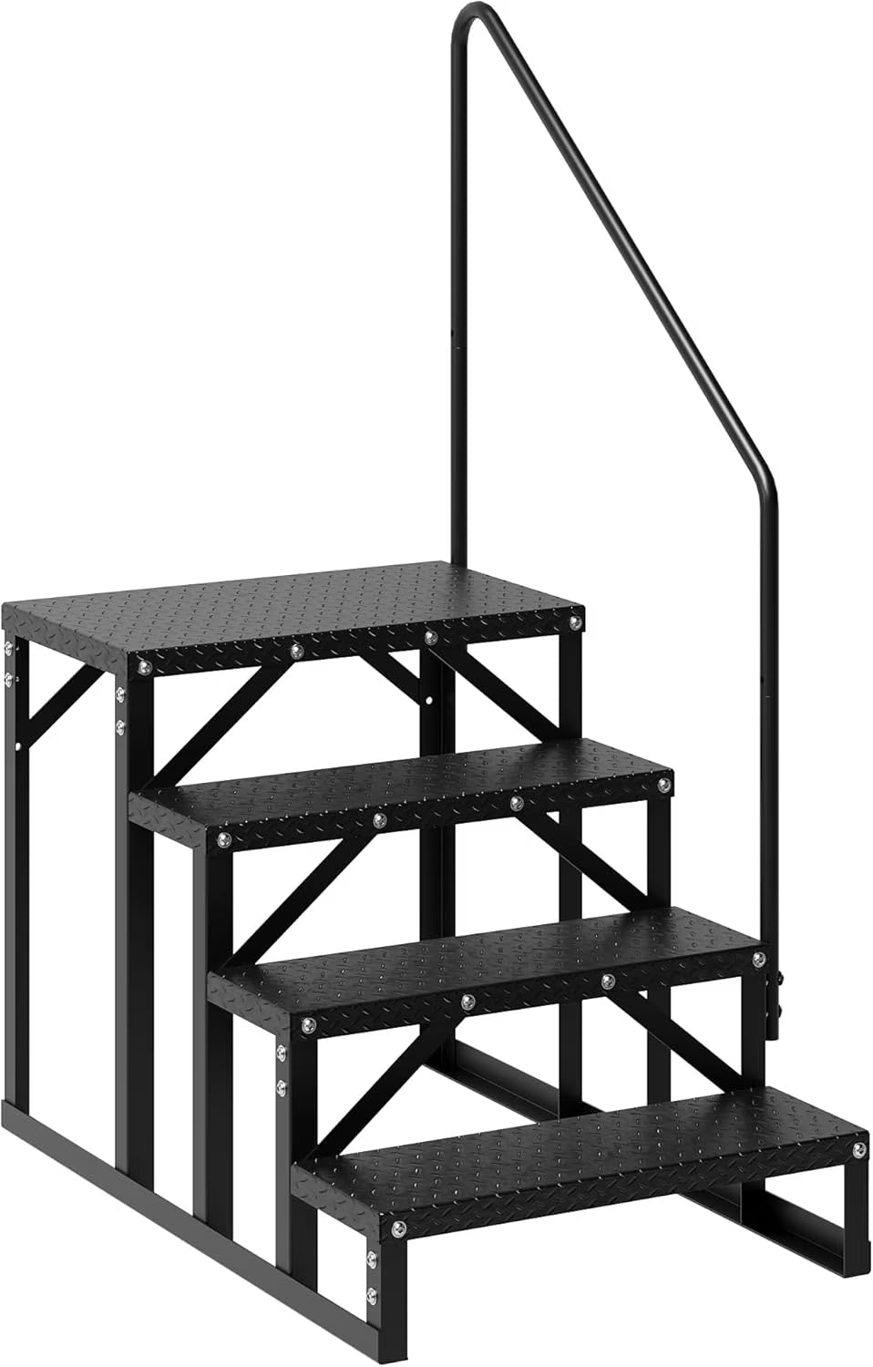Nouveauté 2026 – Marchepieds antidérapants Garvee 3 marches pour VR, , 68 cm x 122 cm, acier allié