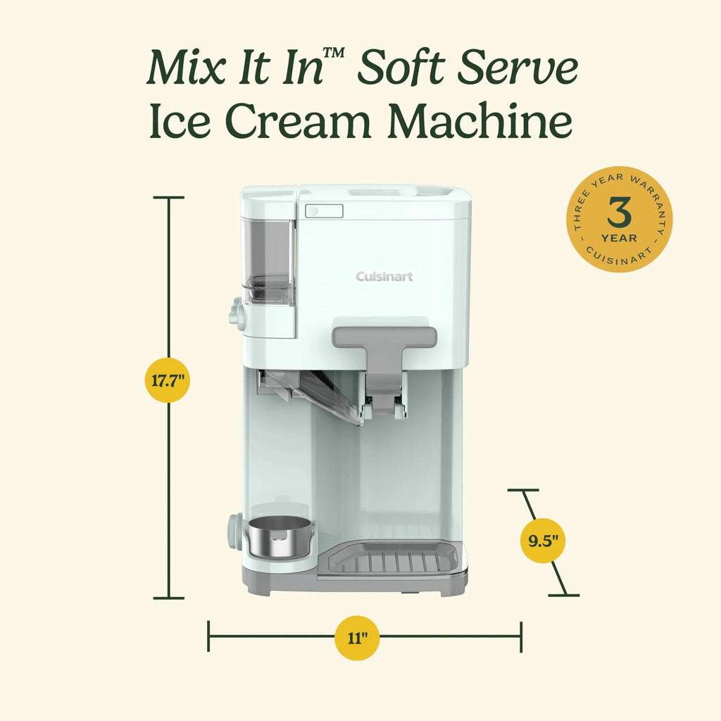 Nouveauté 2026 – Machine à glace molle Cuisinart - Mix It In, vert menthe