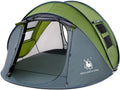 Nouveauté 2026 – Nouvelle tente 4 personnes facile à monter , 24 x 17 x 132 cm, imperméable, montage automatique, 2 portes - Tente familiale instantanée idéale pour le camping, la randonnée et les voyages