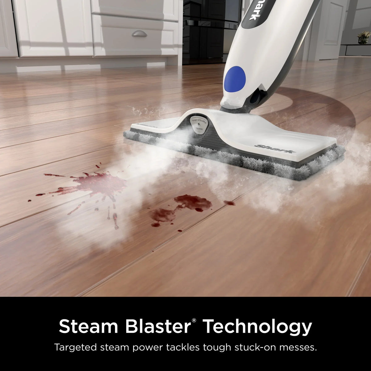 Nouveauté 2026 – Balai vapeur Shark SteamSpot avec jet de vapeur pour sols durs scellés, réservoir amovible XL, lingette anti-salissures lavable, 2 modes, S2000