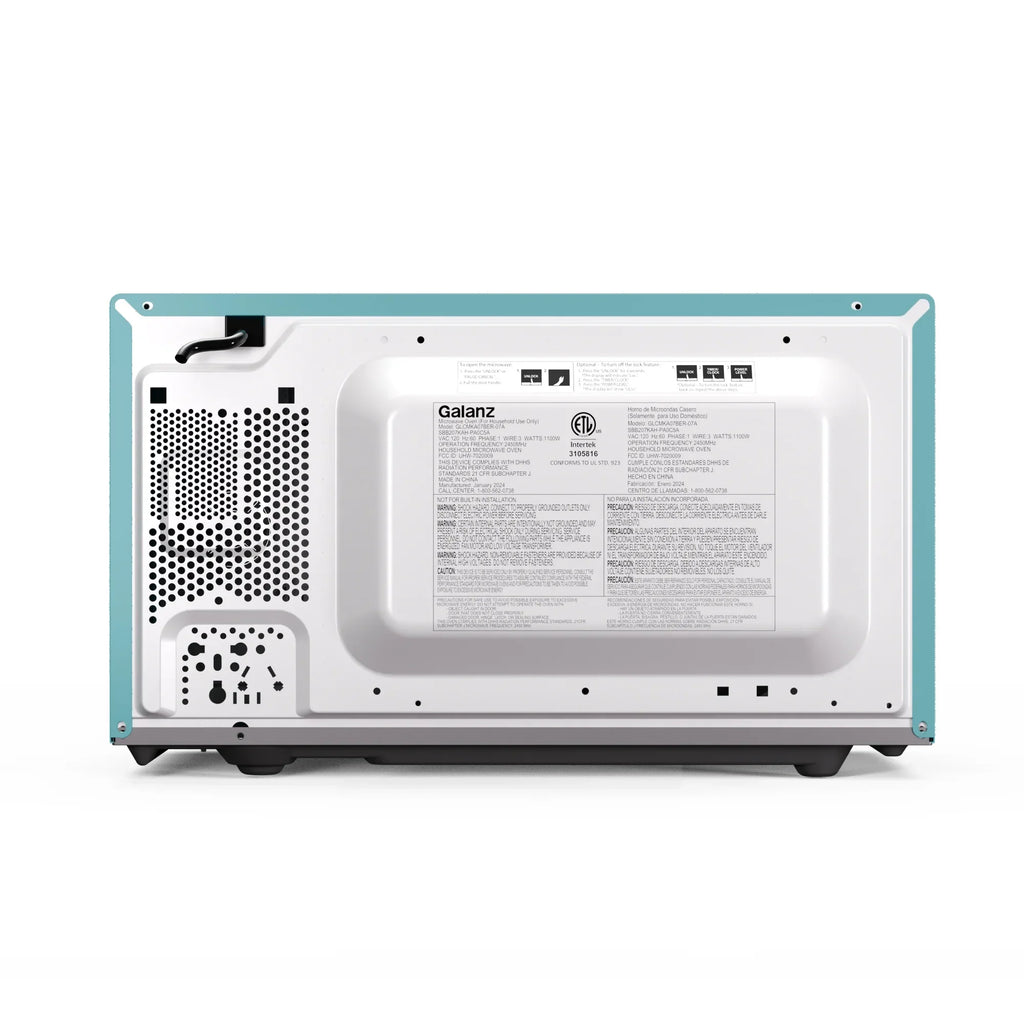 Nouveauté 2026 – Four à micro-ondes de comptoir rétro Galanz 0,7 pi³ , 700 watts, bleu, neuf