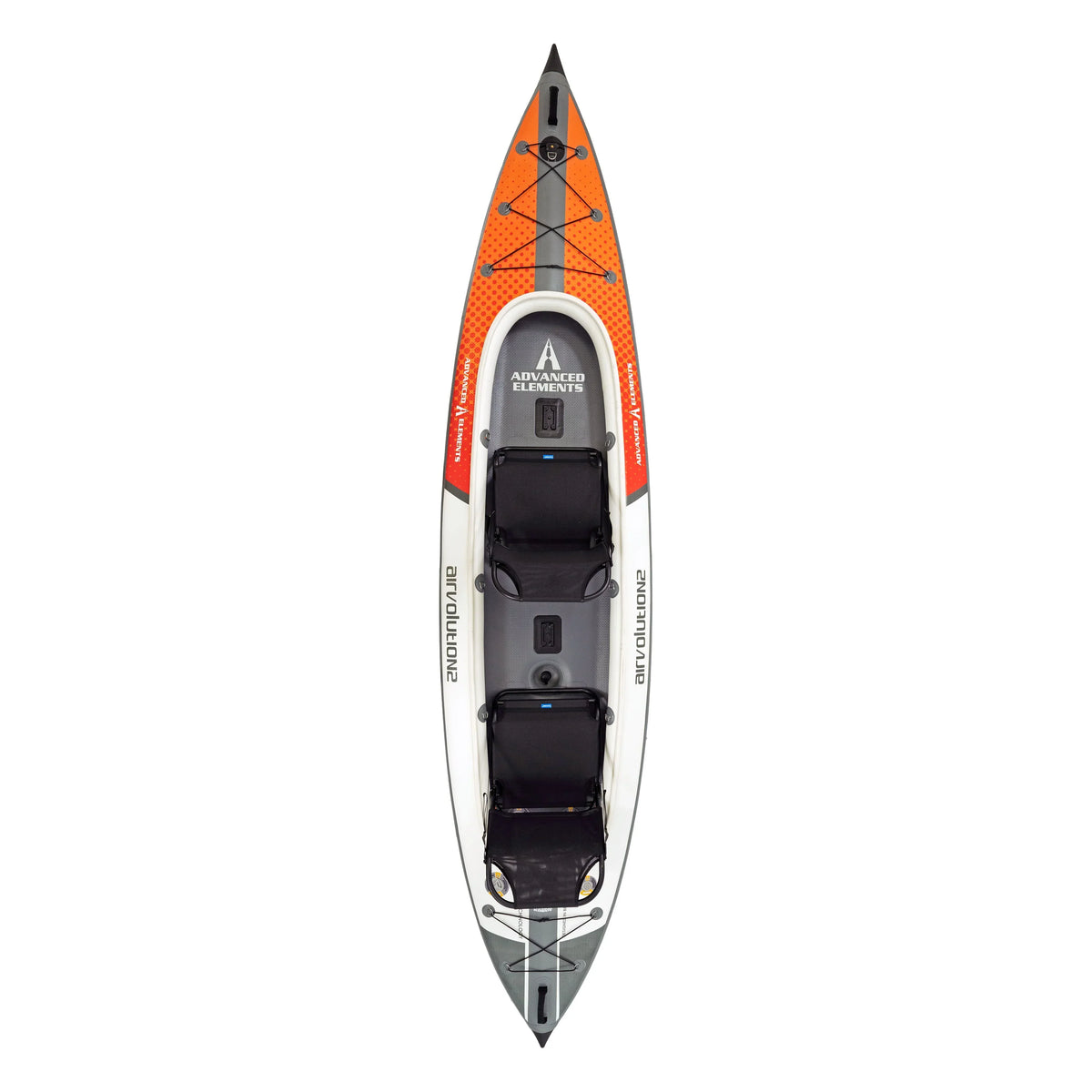Nouveauté 2026 – Kayak gonflable Advanced Elements AirVolution 2 Pro avec pompe - Kayak tandem de loisirs - 4,4 m (14,5 pi) - Orange