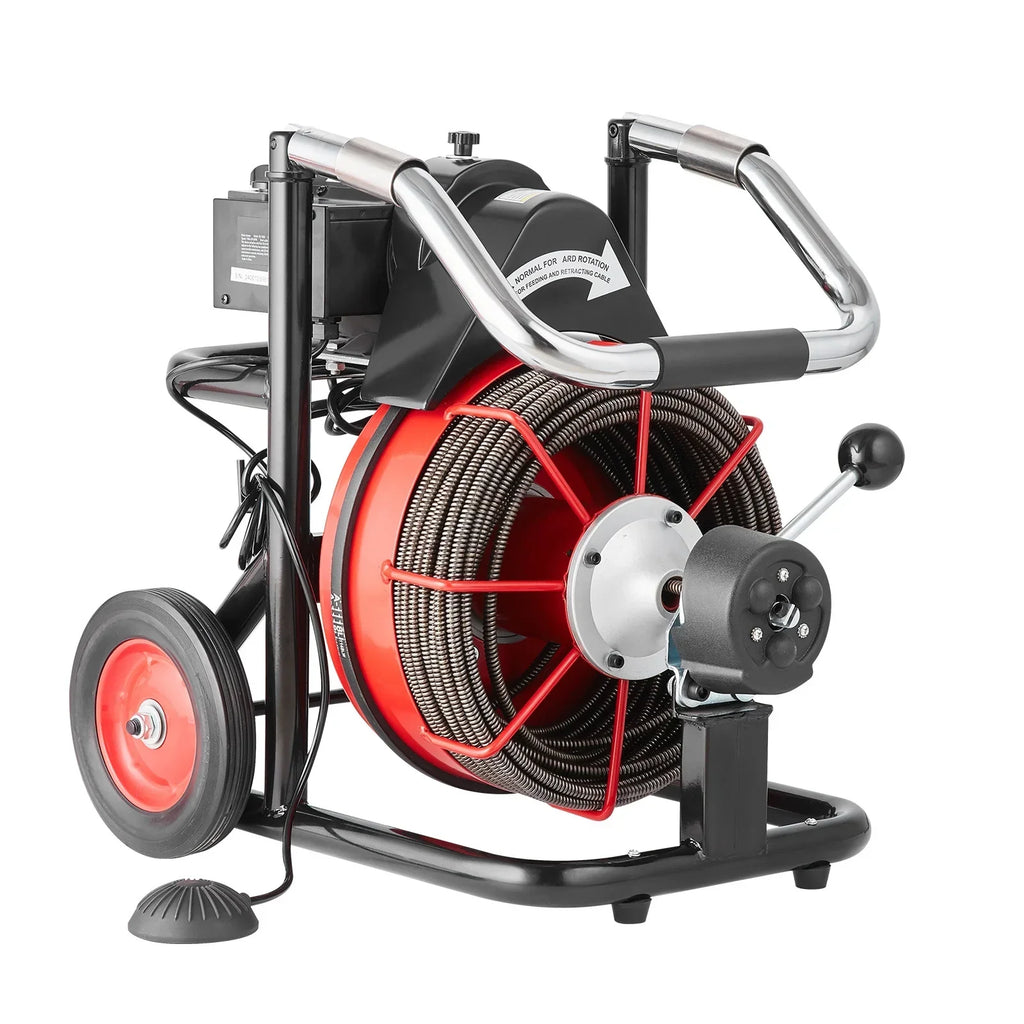 Nouveauté 2026 – Déboucheur de canalisations électrique Drain Machine , tarière de 30,5 m x 9,5 mm, alimentation automatique