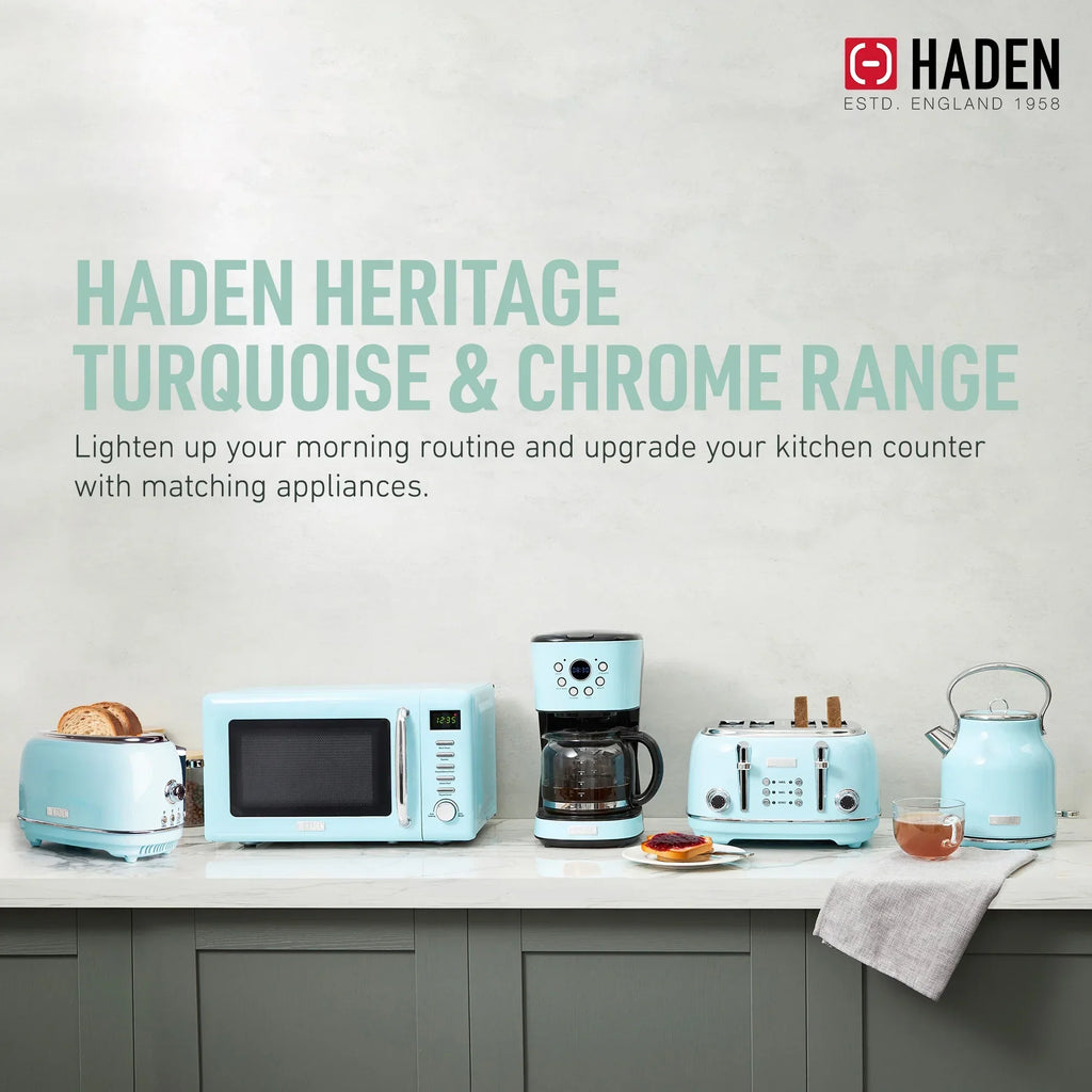Nouveauté 2026 – Bouilloire électrique Haden Heritage 1500 1,7 W , finition noir mat avec accents cuivrés