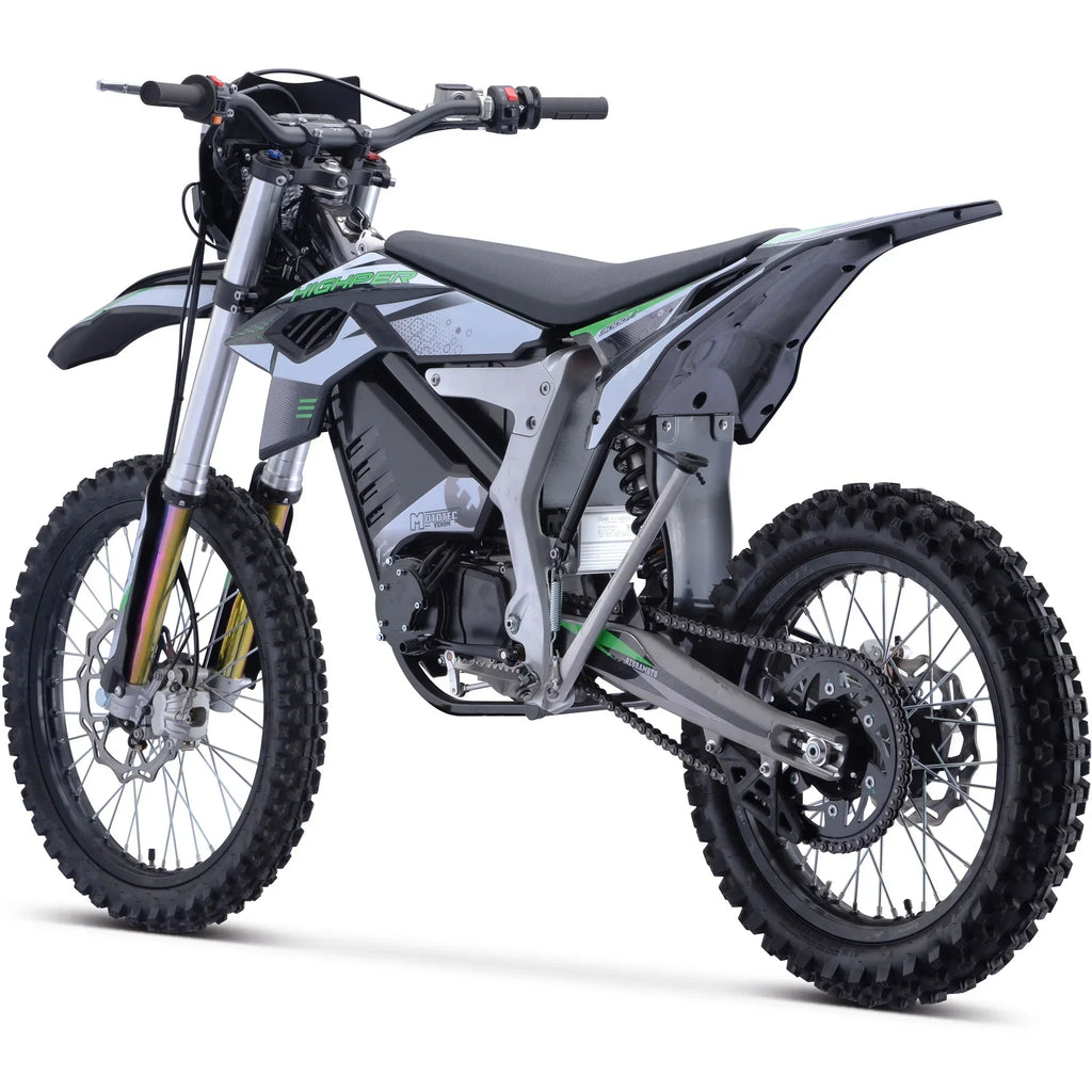 Nouveauté 2026 – Motocross électrique MotoTec Venom 72 V 12 000 W blanche