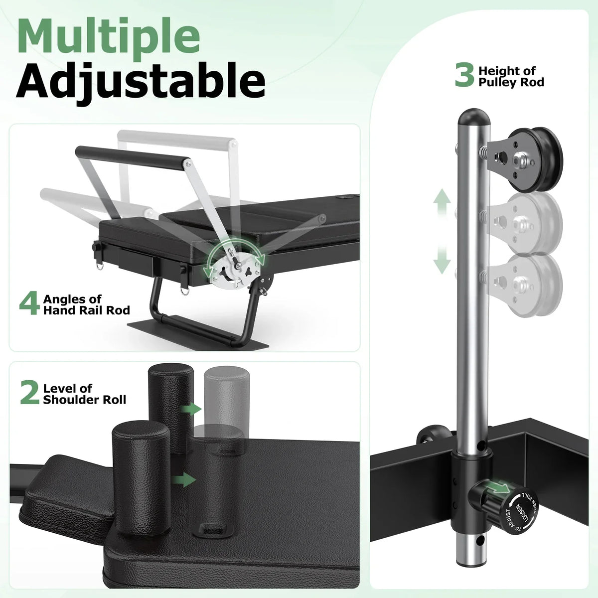 Nouveauté 2026 – Appareil de Pilates Reformer pliable GIKPAL de 234 cm (92 pouces) pour salle de sport à domicile, équipement d'exercices de Pilates pour un corps équilibré avec planche de saut