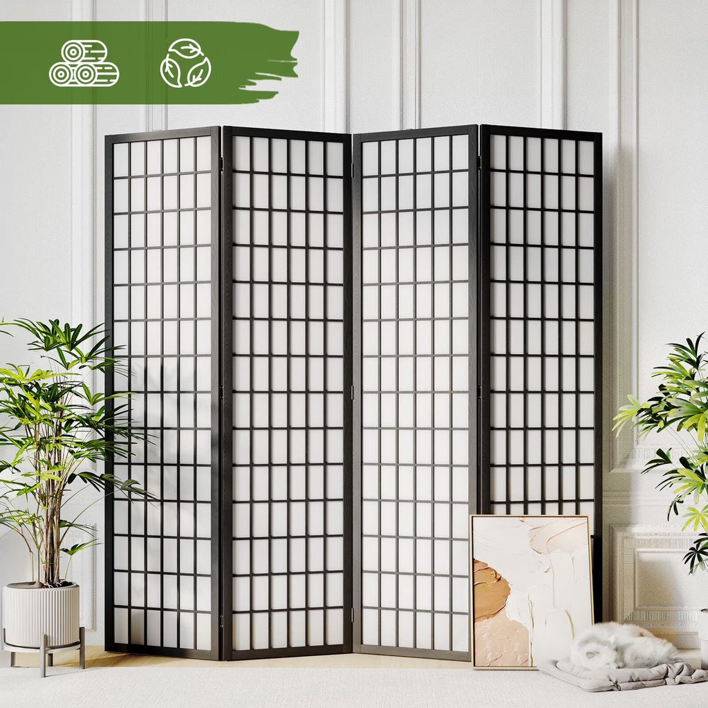 Nouveauté 2026 – Paravent Shoji JOSTYLE , 6 panneaux pliables, pour séparer les pièces en toute intimité, style japonais, en bois, 1,80 m (5,9 pi), couleur naturelle