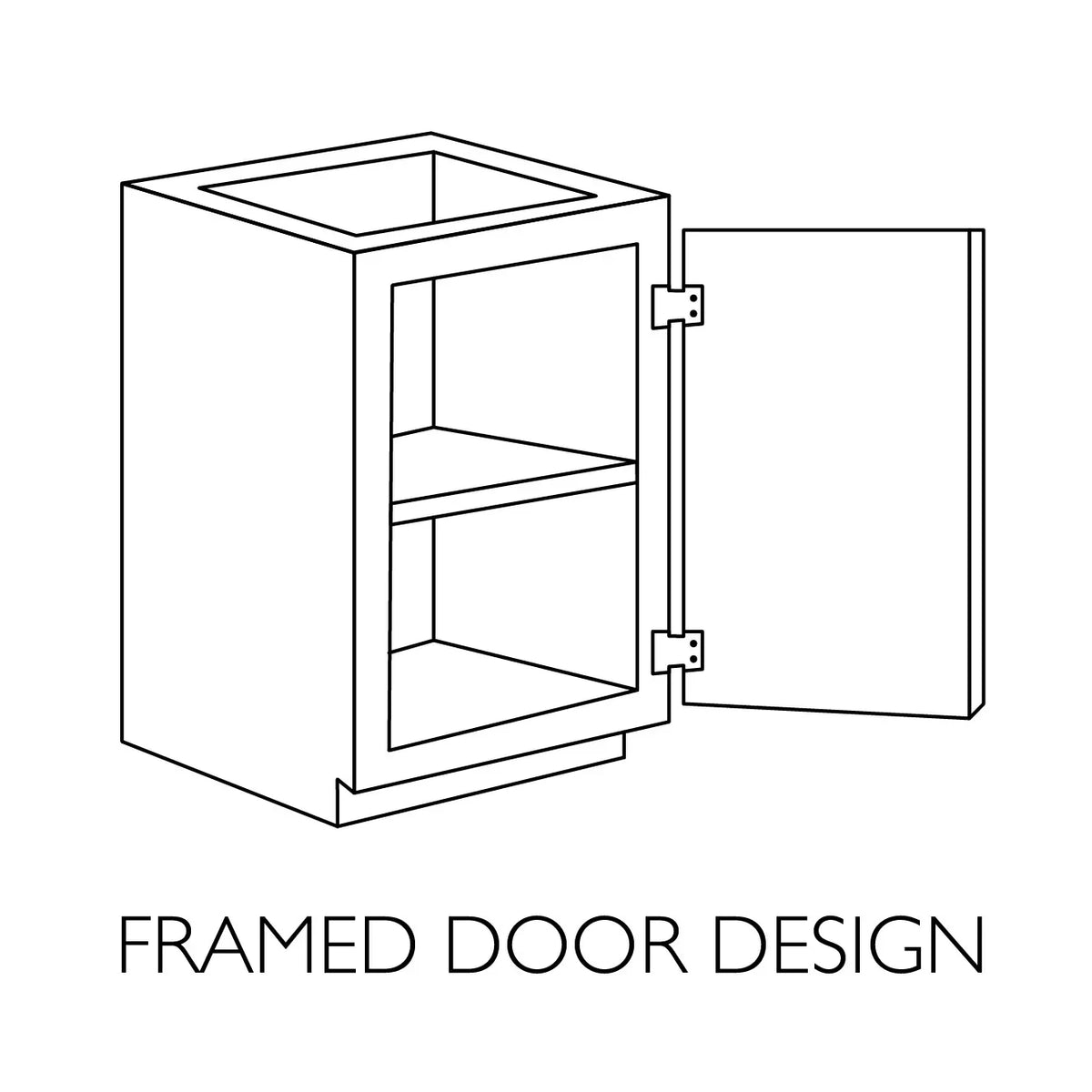 Nouveauté 2026 – Meuble bas de cuisine Design House Brookings , en bois, style Shaker, à 2 portes et 2 tiroirs (48 x 34,5 x 24 po), prêt à assembler, blanc Sherwin Williams