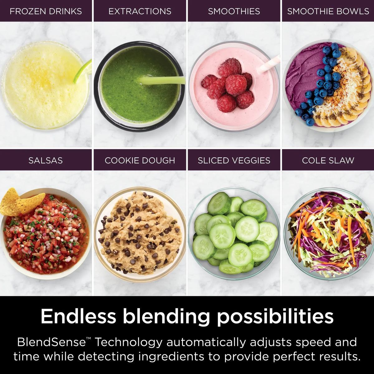 Nouveauté 2026 – Système de cuisine Ninja Detect TB400 : mixeur et robot culinaire avec technologie Blend Sense, argent