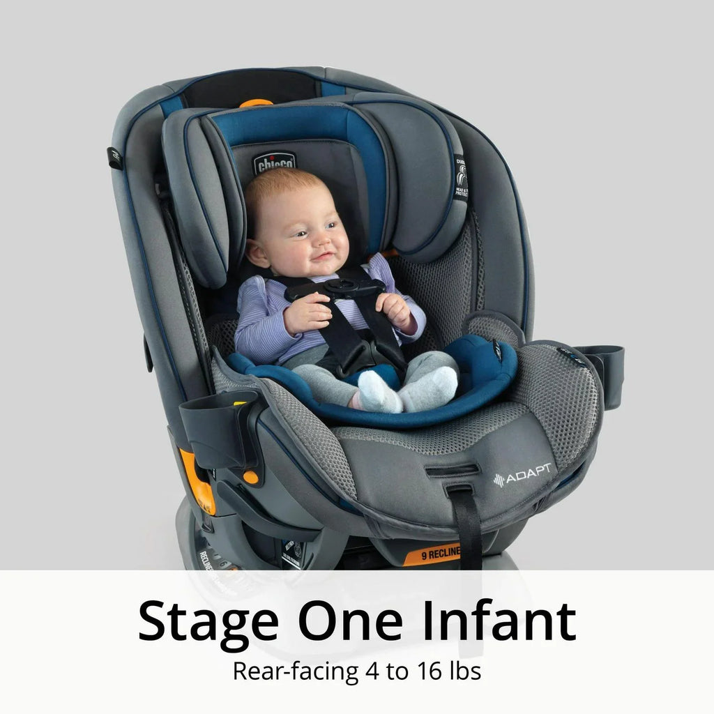 Nouveauté 2026 – Siège auto convertible 4-en-1 Chicco Fit4 Adapt - Vapor (Gris