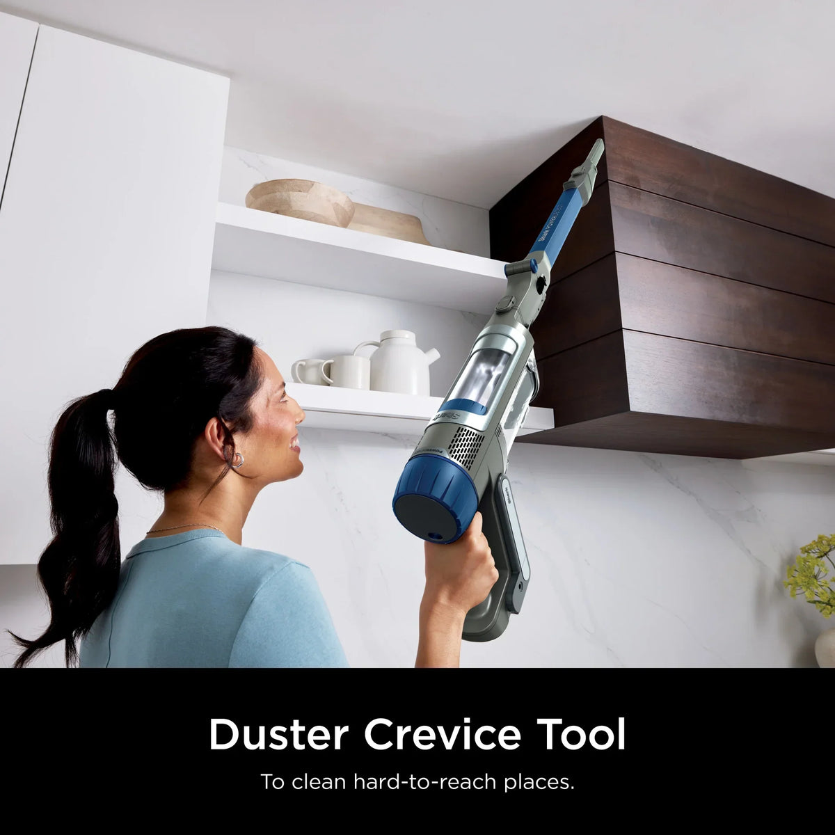 Nouveauté 2026 – Aspirateur balai sans fil Shark PowerDetect , multi-surfaces, avec brosse DuoClean Detect et tube MultiFLEX, jusqu'à 60 minutes d'autonomie, IP1250 bleu