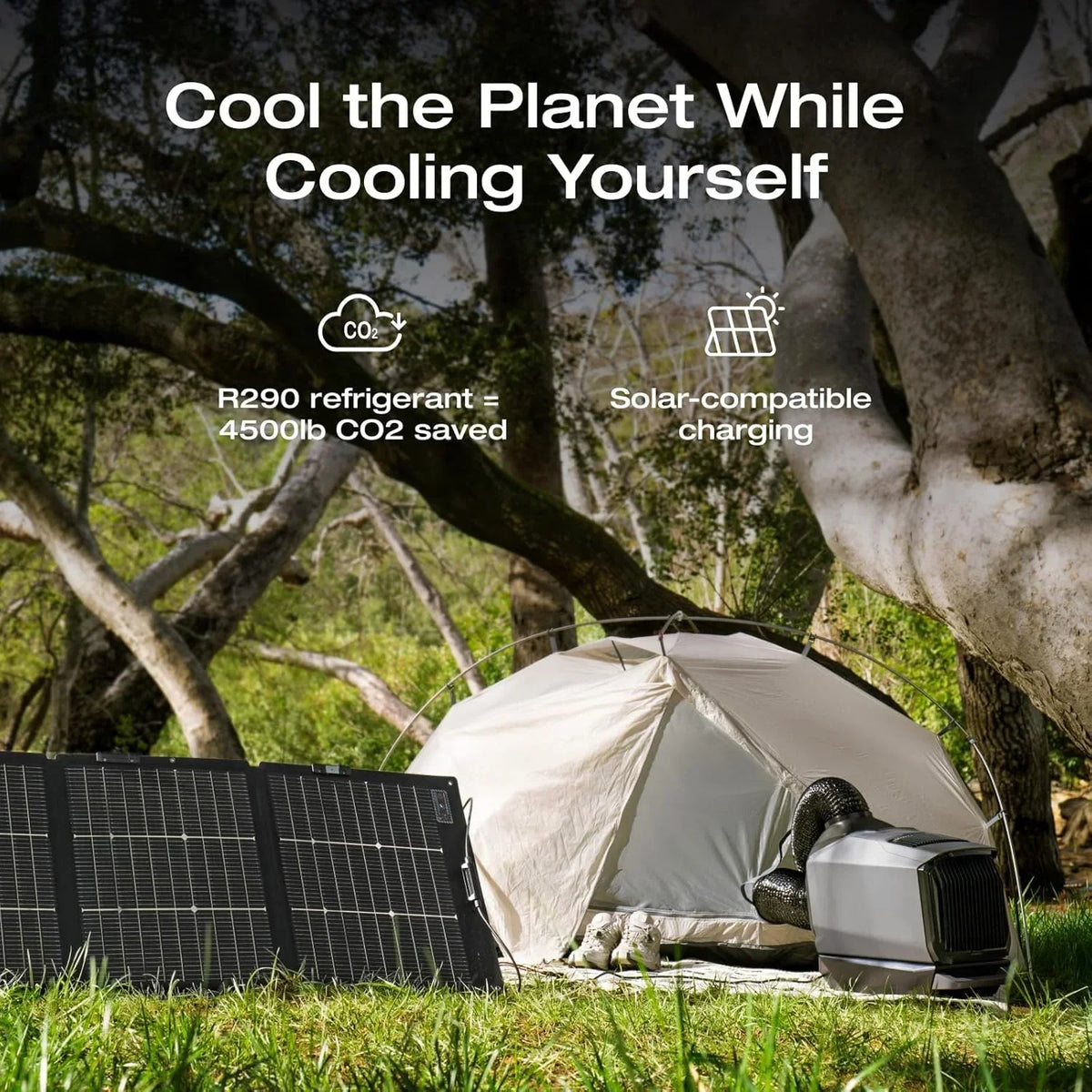Nouveauté 2026 – Climatiseur portable EF EcoFlow WAVE 3 , puissance de refroidissement 1800 W/6100 BTU et puissance de chauffage 2000 W/6800 BTU, charge rapide 1000 W en 75 minutes, autonomie sans fil de 8 heures, contrôle via application, idéal pour
