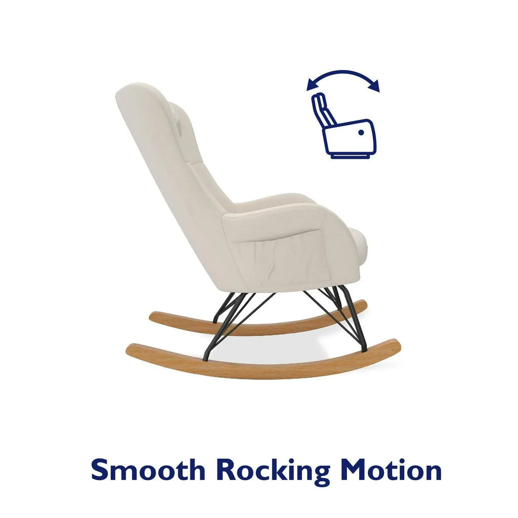 Nouveauté 2026 – Transat Baby Relax Robbie avec poches de rangement. Lin beige