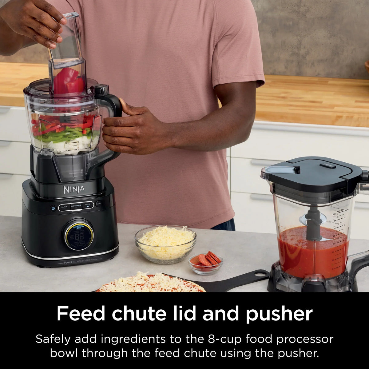 Nouveauté 2026 – Système de cuisine Ninja Detect TB400 : mixeur et robot culinaire avec technologie Blend Sense, argent