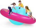 Nouveauté 2026 – Dôme gonflable à bascule OLAKIDS , 2,4 m (8 pi), balançoire géante d'extérieur pour enfants avec 6 poignées de sécurité, poids maximal 113 kg (250 lb), jouet d'escalade pour tout-petits, équipement de jeu pour jardin